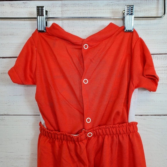 Vintage Waly Disney Co. Mickey Mouse 1984 Snap Pajamas Toddler Size 9M US Made - Picture 6 of 11